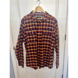 HAWX Men's Multi Fashion Stretch Plaid Flannel Long Sleeve Work Shirt